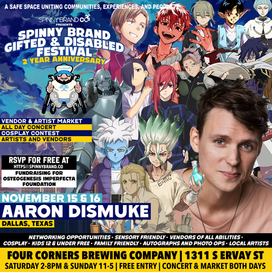 Fast Pass for Aaron Dismuke - November Spinny Brand Gifted & Disabled Festival