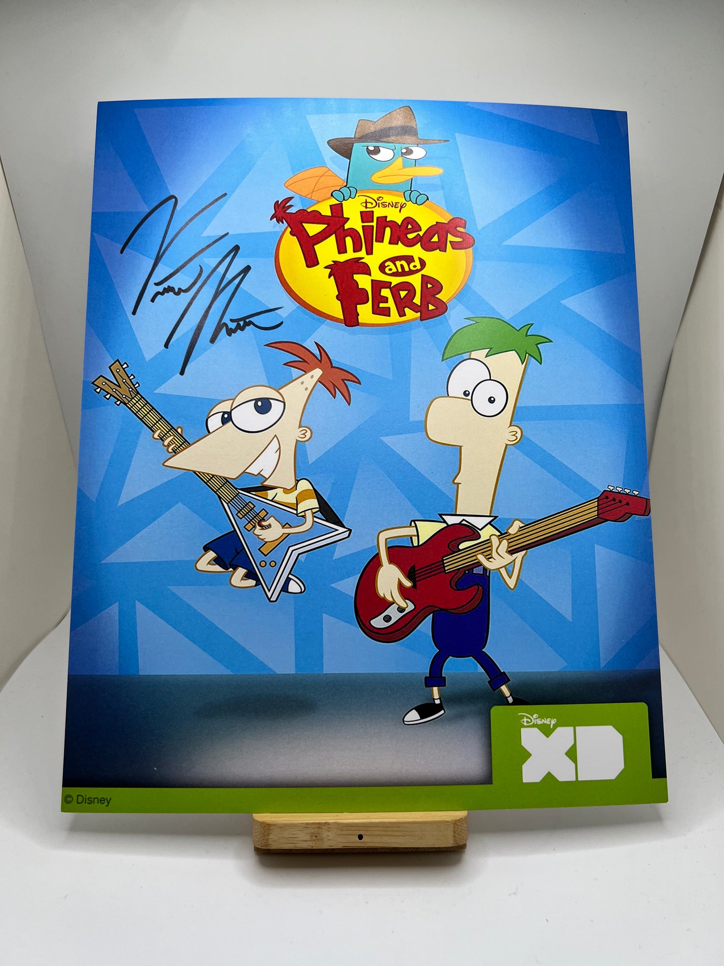 Phineas and Ferb Autograph Signed by Vincent Martella