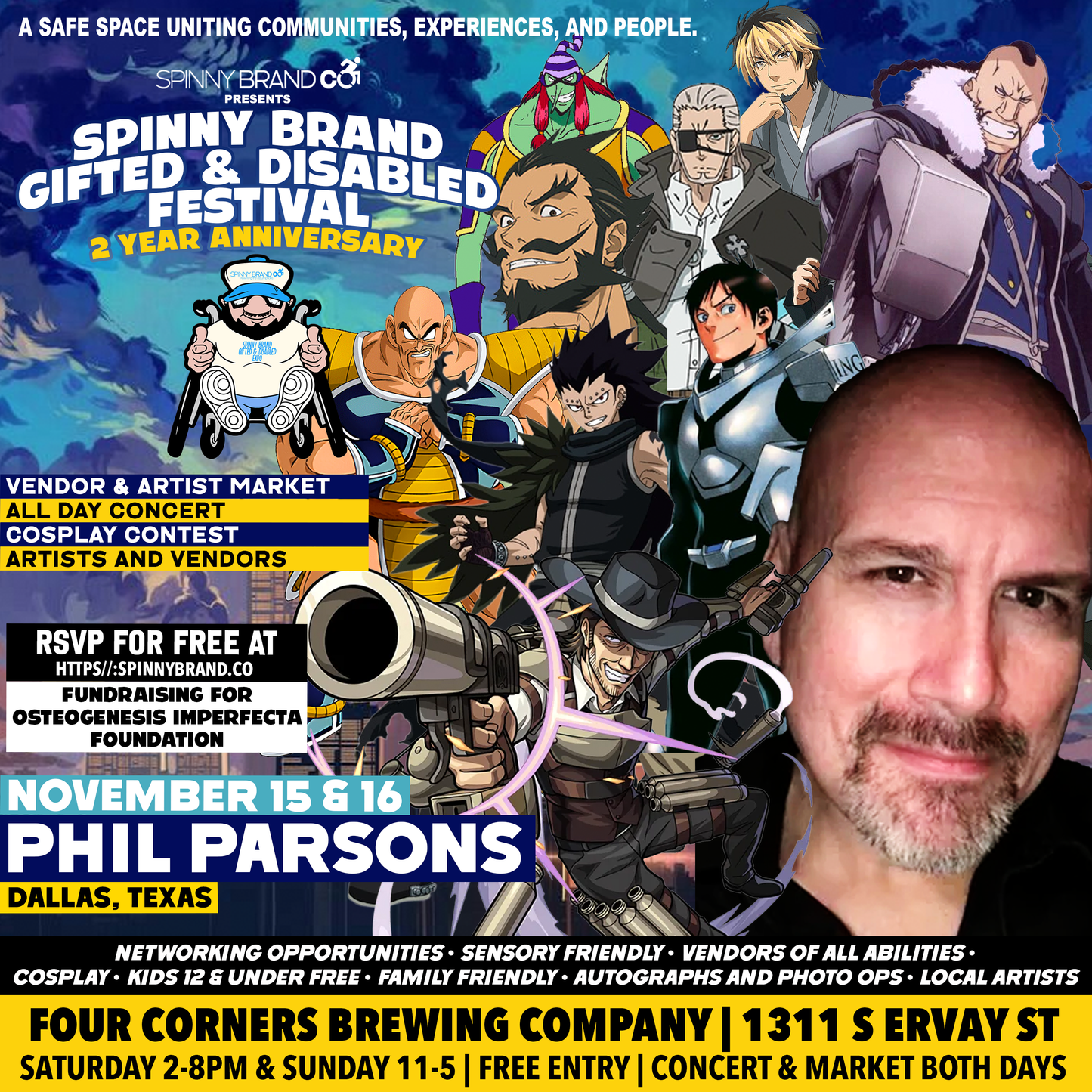 Fast Pass for Phil Parsons - November Spinny Brand Gifted & Disabled Festival