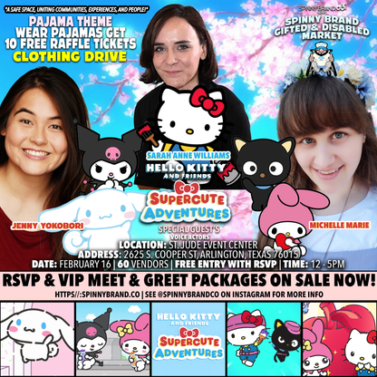 VIP FAST PASS!  Hello Kitty & Jahy February Spinny Brand Gifted & Disabled Market