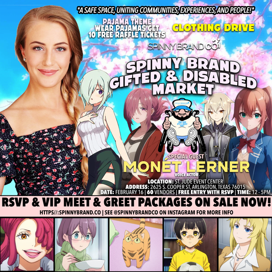 MONET LERNER VIP FAST PASS!  February Spinny Brand Gifted & Disabled Market