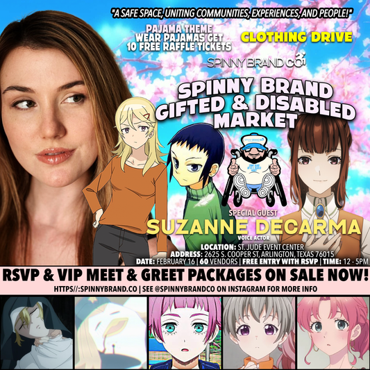 SUZANNE DECARMA VIP FAST PASS!  February Spinny Brand Gifted & Disabled Market