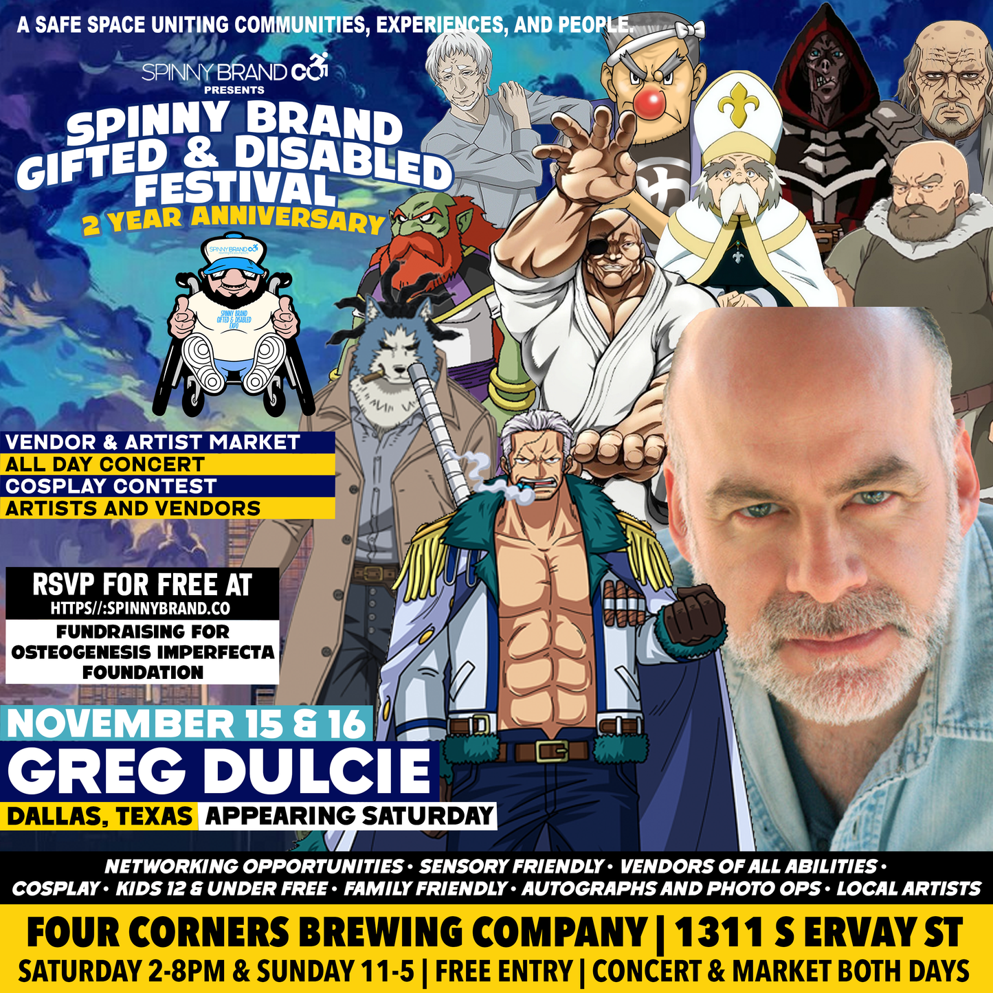 SUPER VIP to the November Spinny Brand Gifted & Disabled Festival