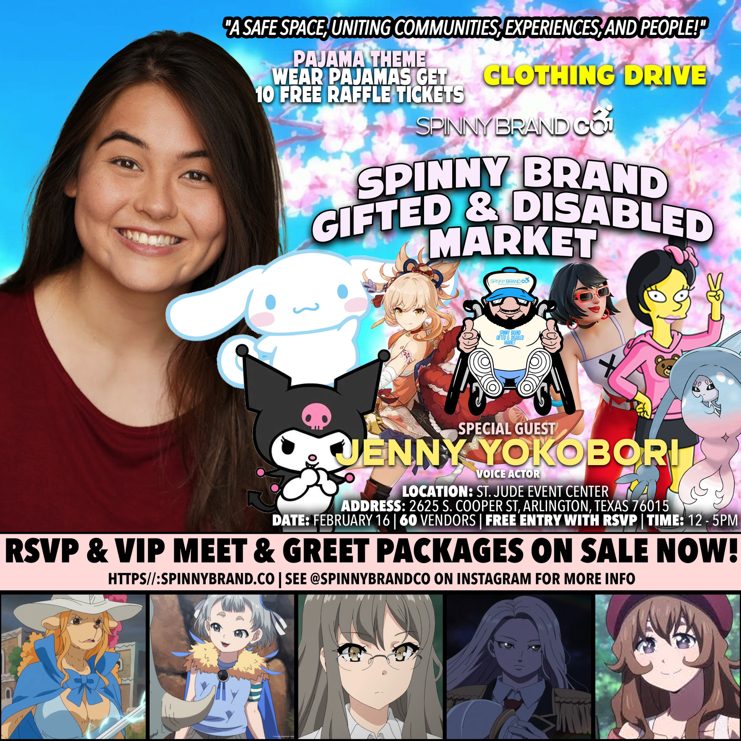 VIP FAST PASS!  Hello Kitty & Jahy February Spinny Brand Gifted & Disabled Market