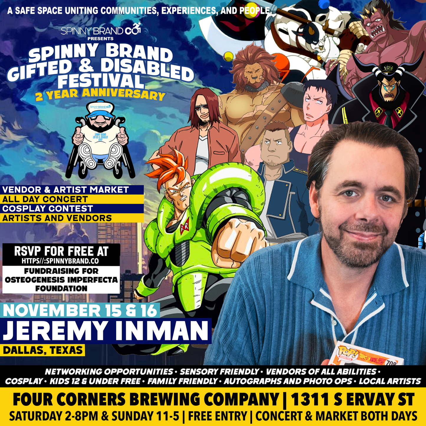 SUPER VIP to the November Spinny Brand Gifted & Disabled Festival