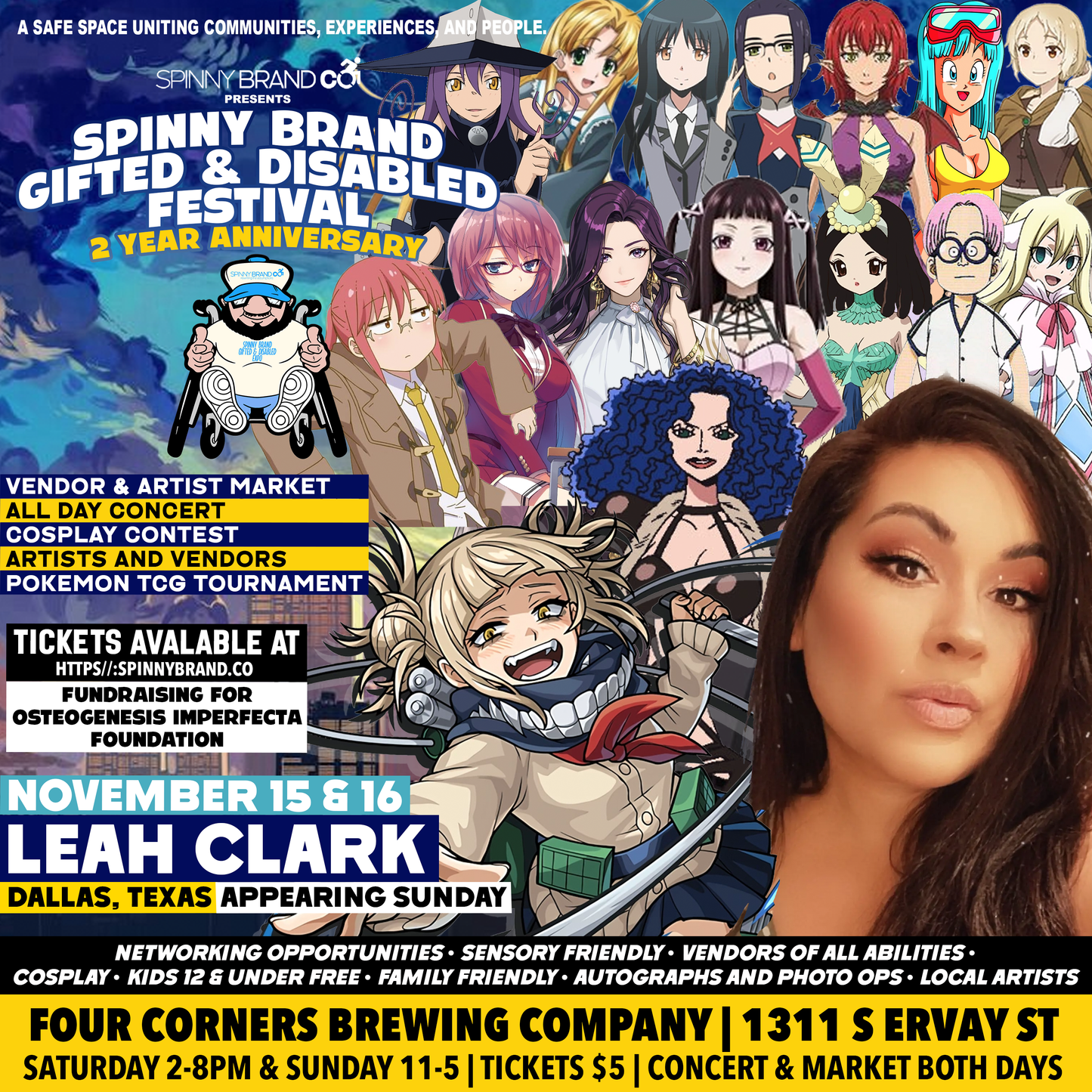 General Admission to the November Spinny Brand Gifted & Disabled Festival