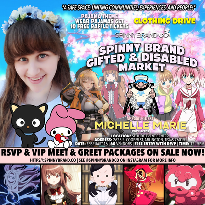 VIP FAST PASS!  Hello Kitty & Jahy February Spinny Brand Gifted & Disabled Market