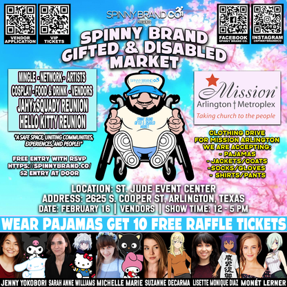 VIP FAST PASS!  Hello Kitty & Jahy February Spinny Brand Gifted & Disabled Market