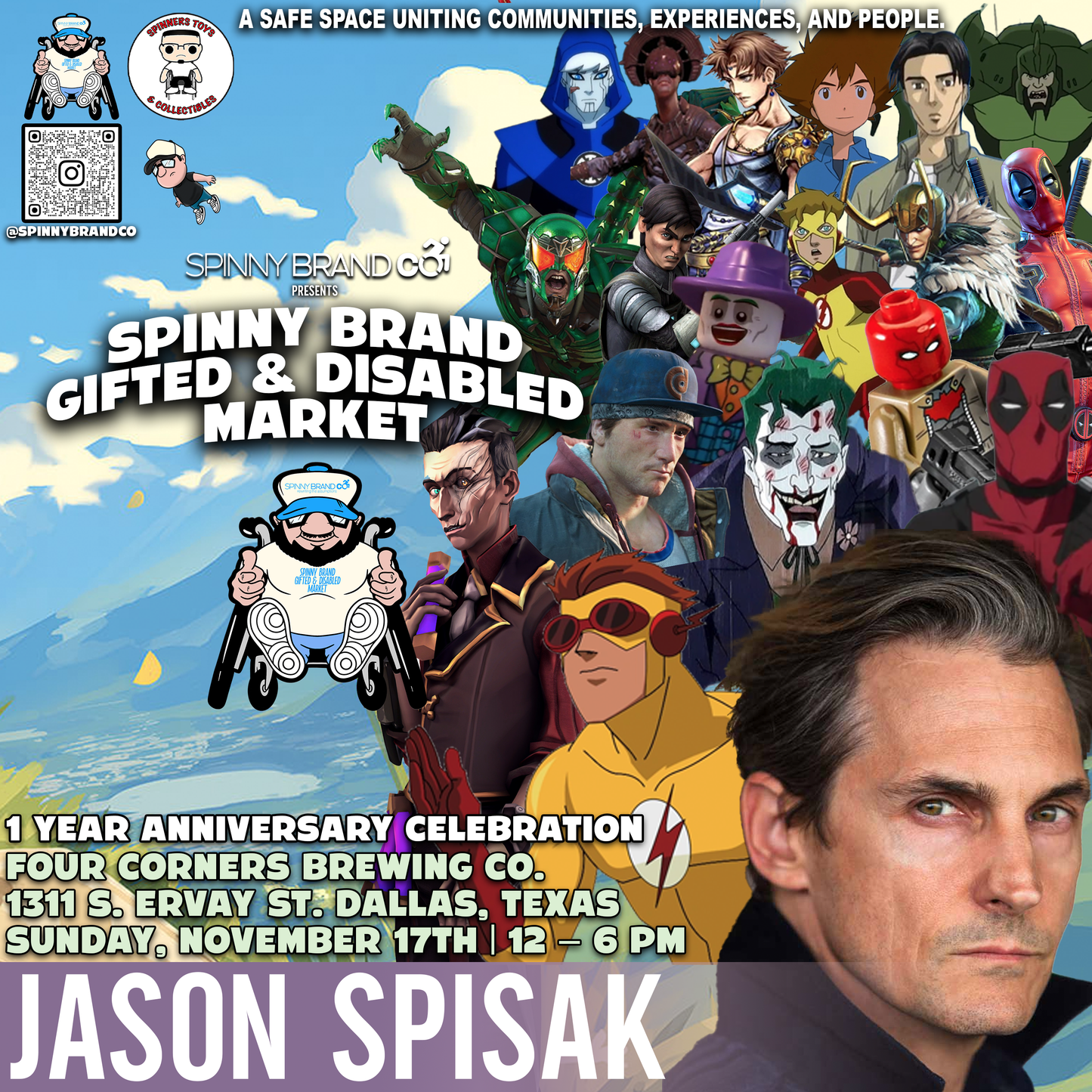 SPINNY BRAND GIFTED & DISABLED MARKET NOVEMBER Jason Spisak (VIP LINE PRIORITY)