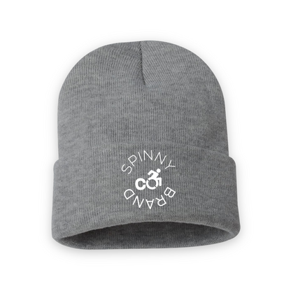 SPINNY BRAND CO. ROUND LOGO BEANIE